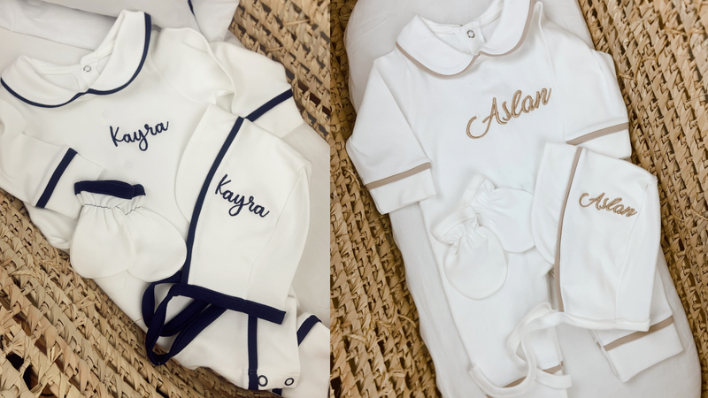 İsme Özel Bebek Tulum Takımı | Kişiselleştirilebilir Set