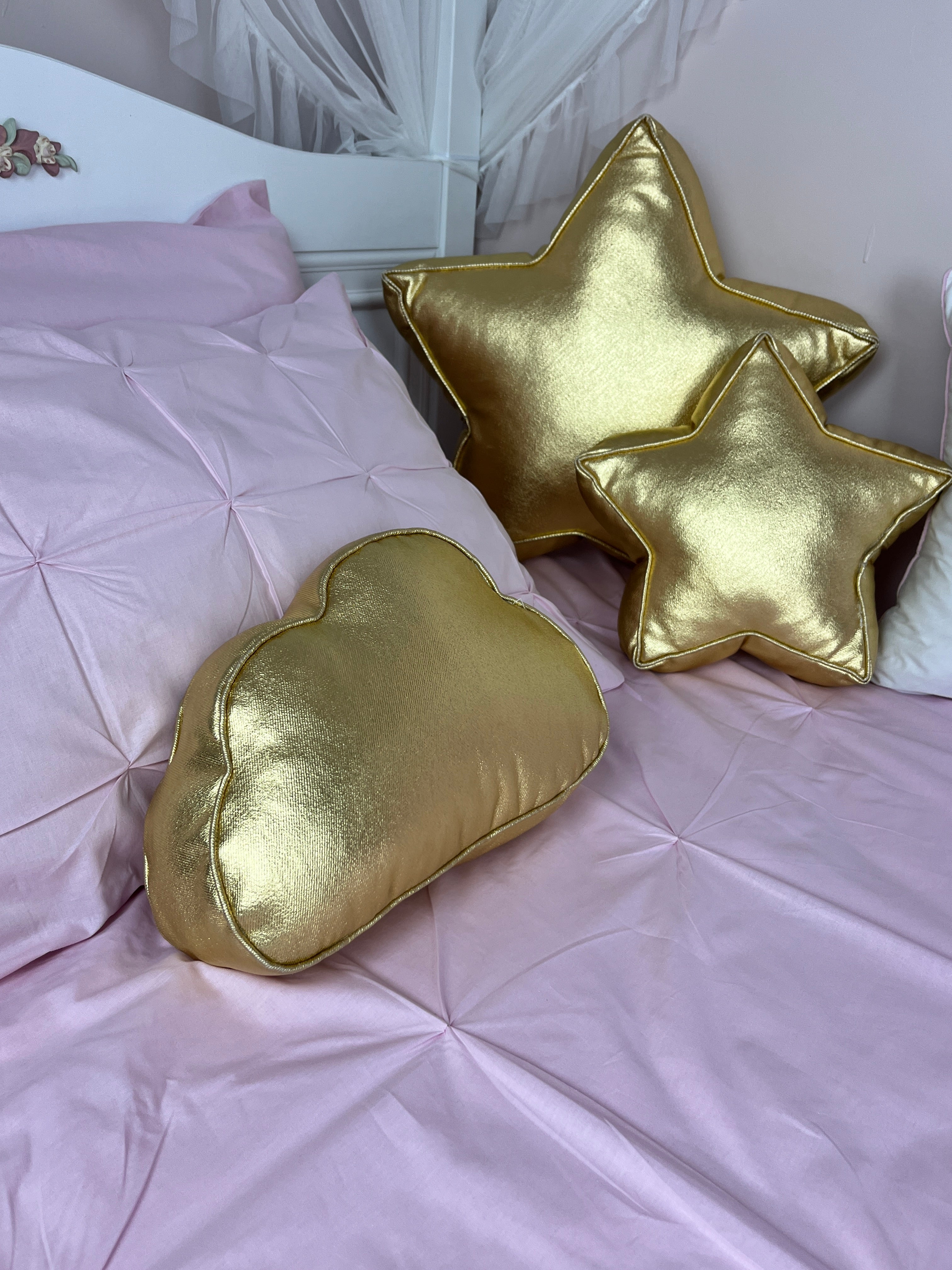 Lumière Gold Cloud Decorative Pillow