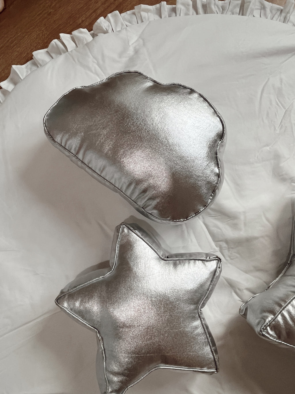 Lumière Silver Cloud Decorative Pillow