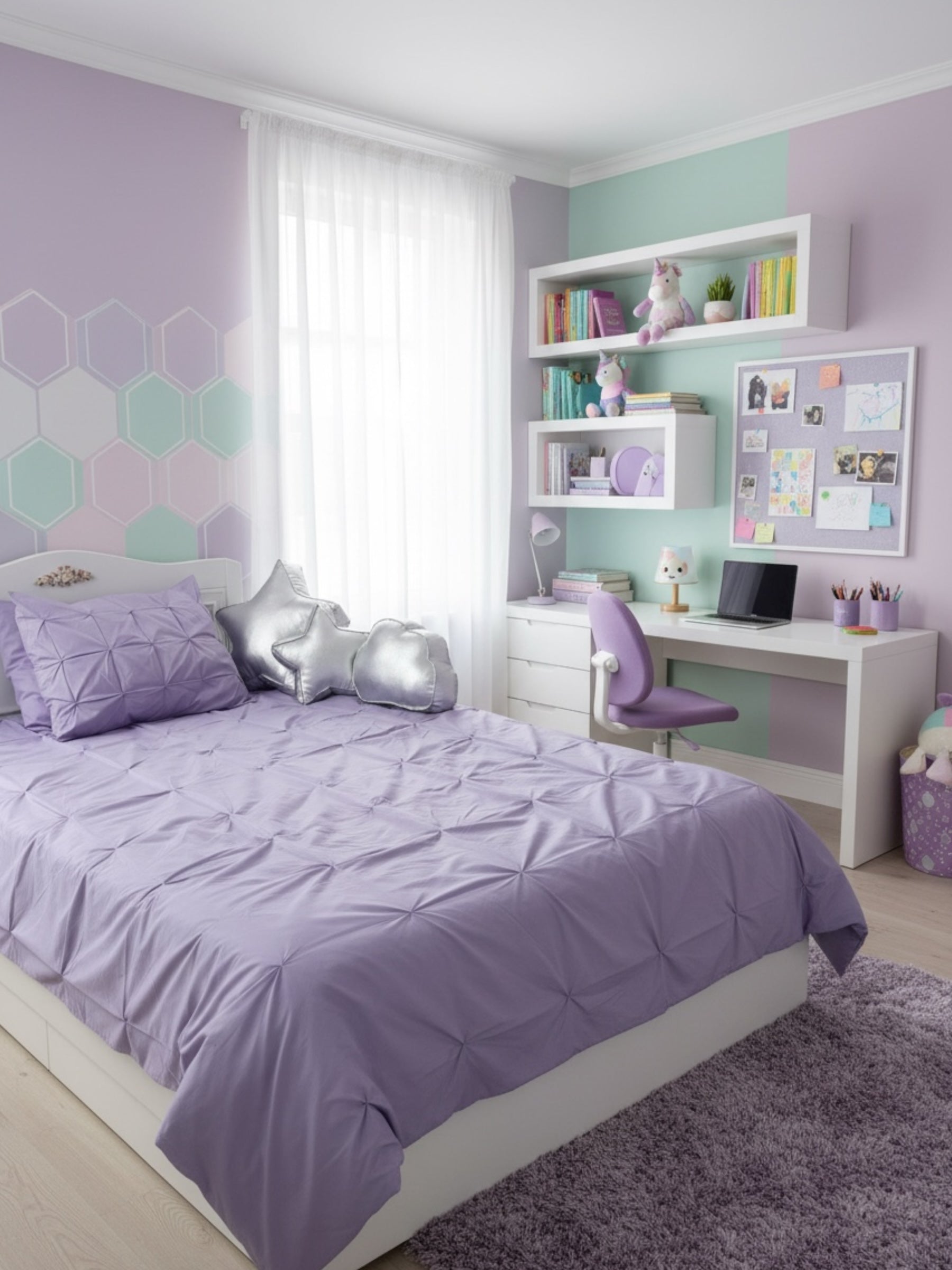 Soft Bloom Duvet Cover Set - Lavender (Soft Lilac)