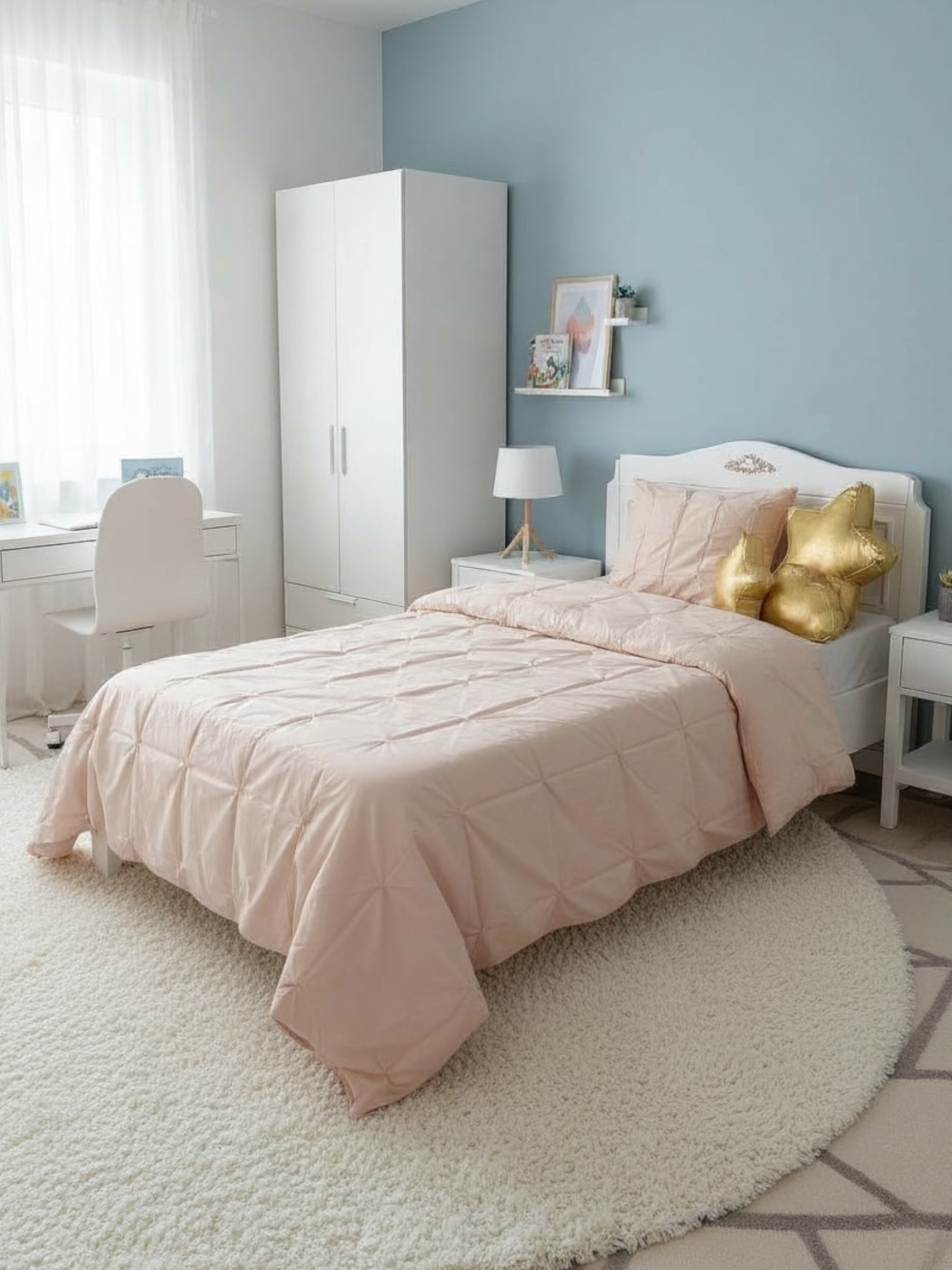 Soft Bloom Duvet Cover Set - Salmon