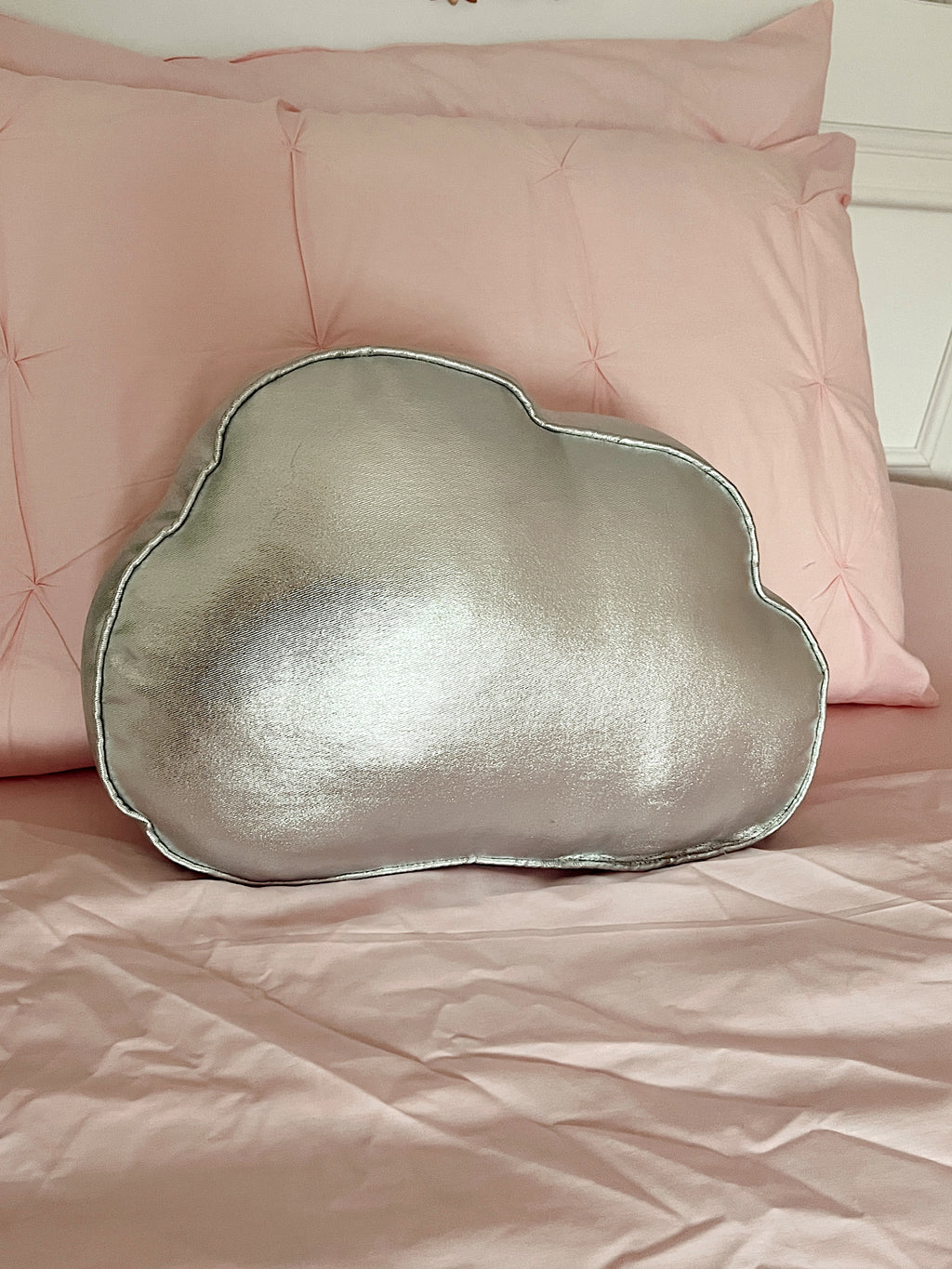 Lumière Silver Cloud Decorative Pillow