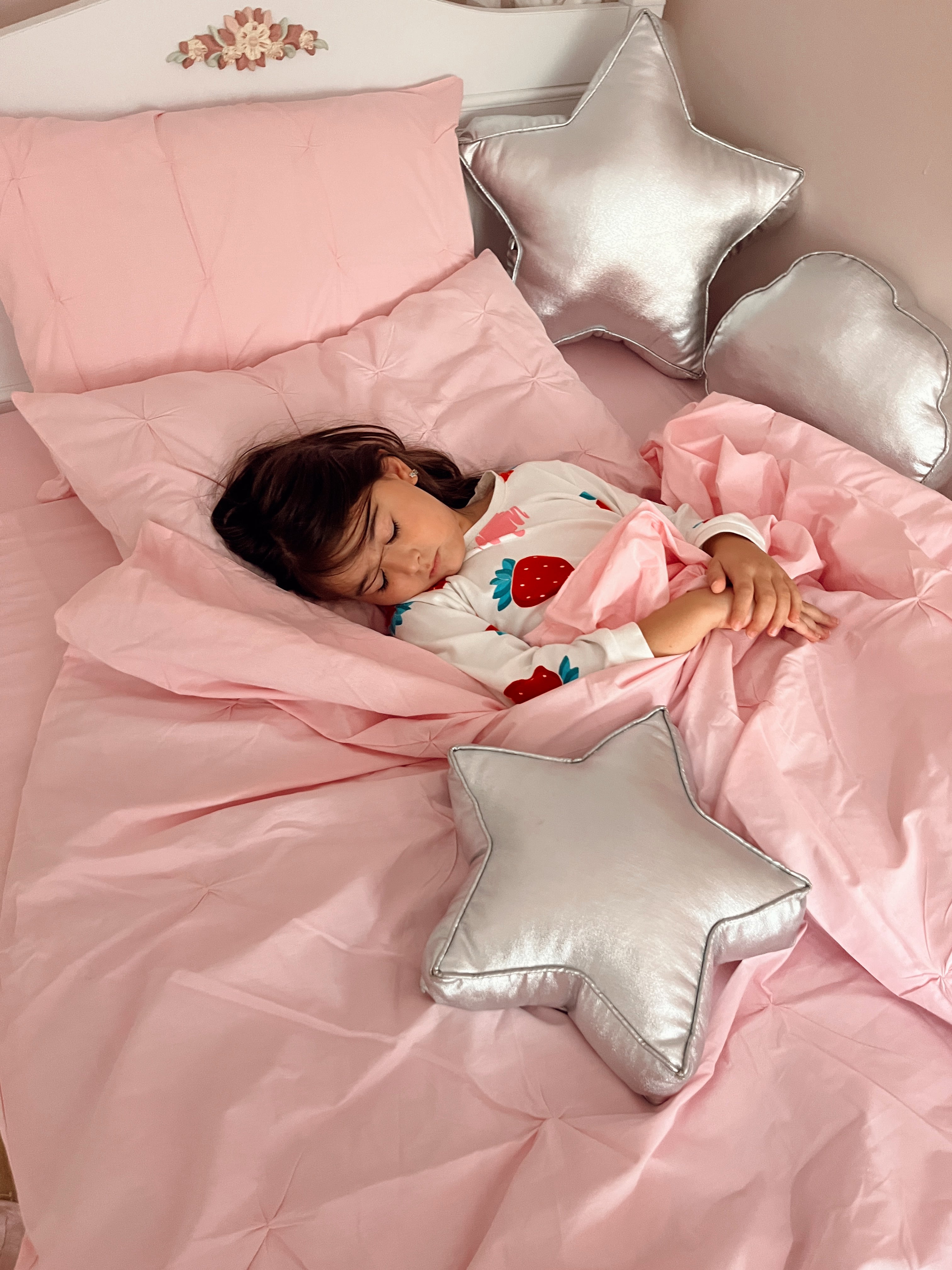 Soft Bloom Duvet Cover Set - Pink