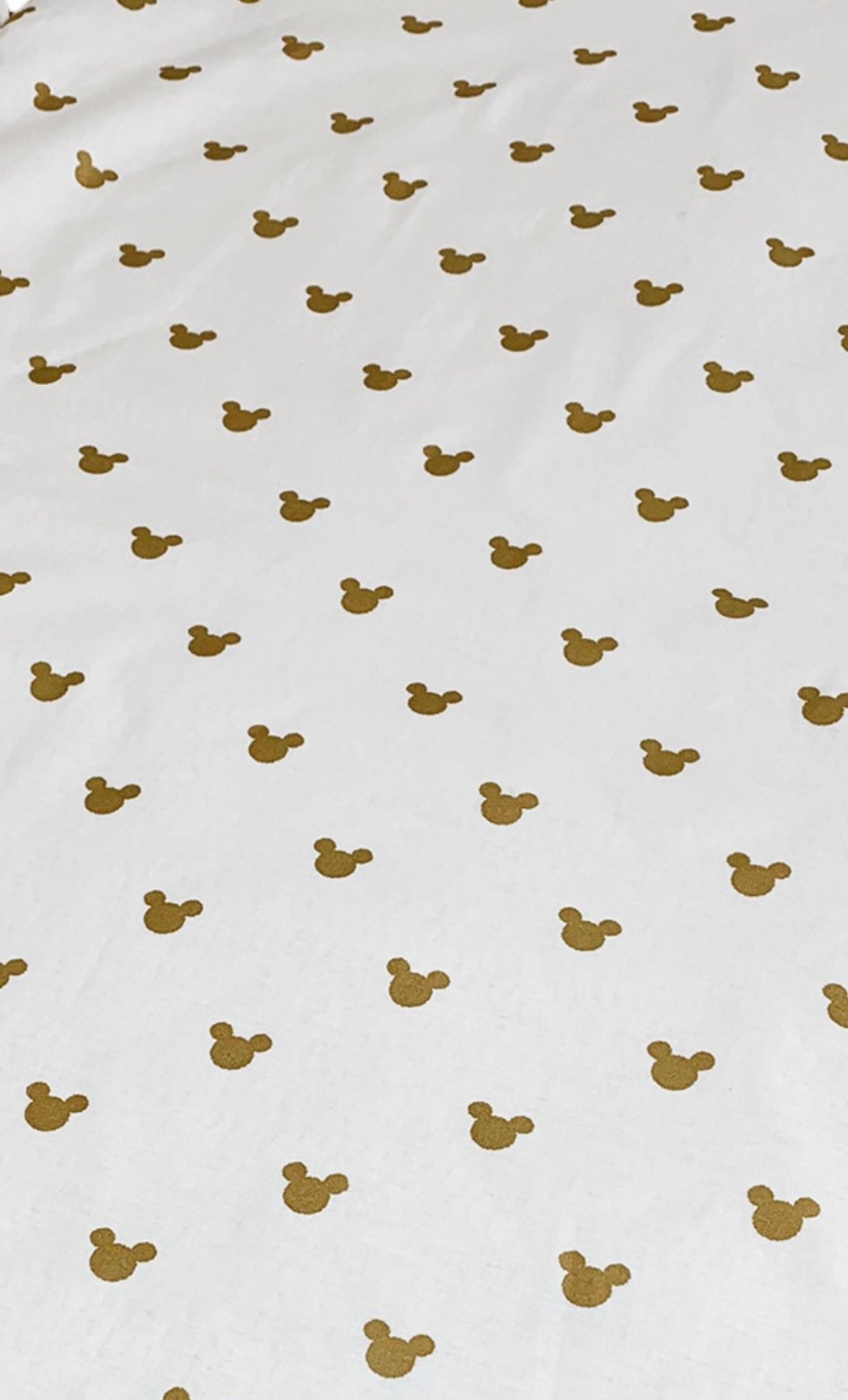 Gold Mickey Personalized Fitted Sheet | 100% Cotton | La Lumiere Bebe Maison