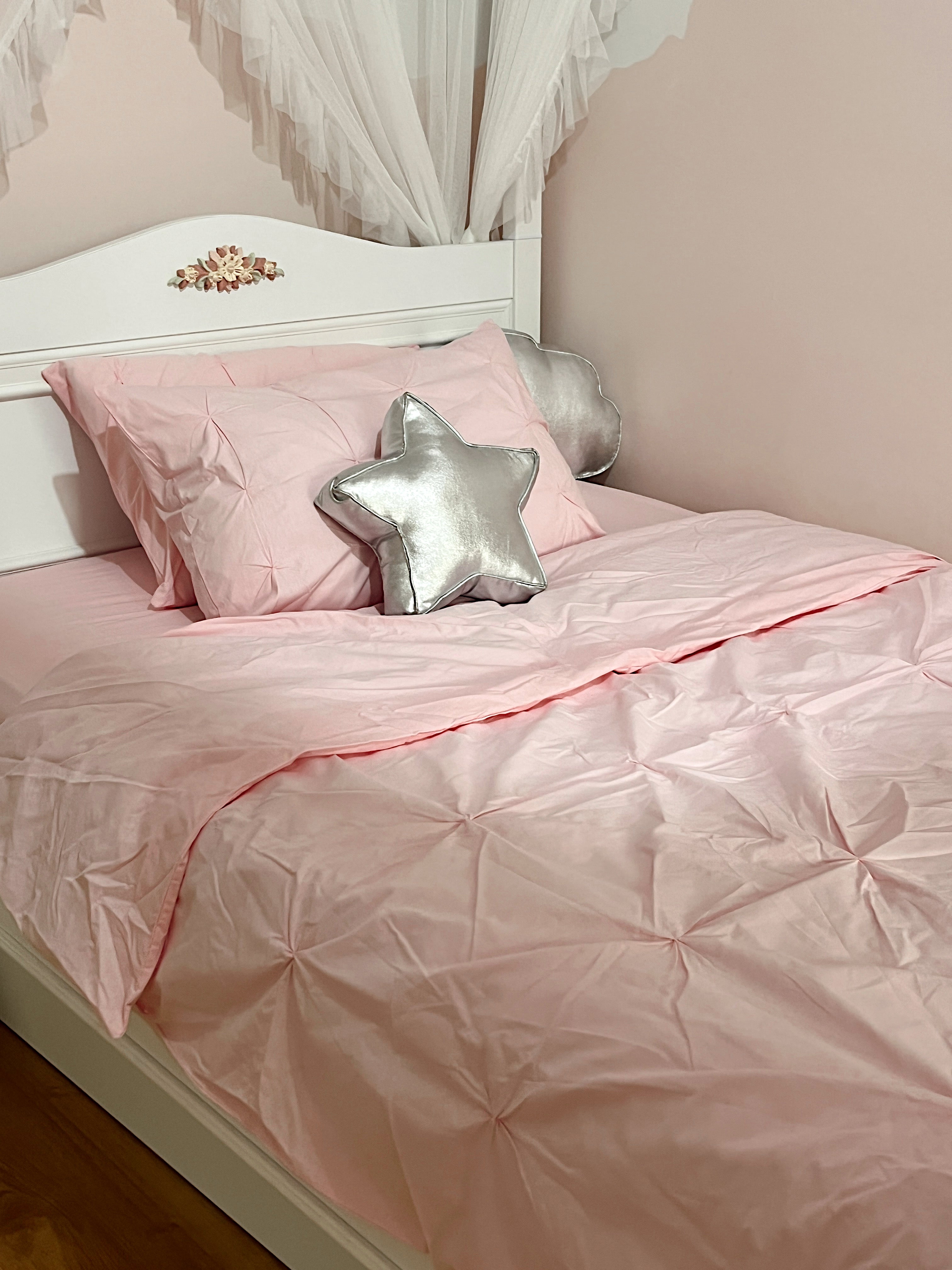 Soft Bloom Duvet Cover Set - Pink