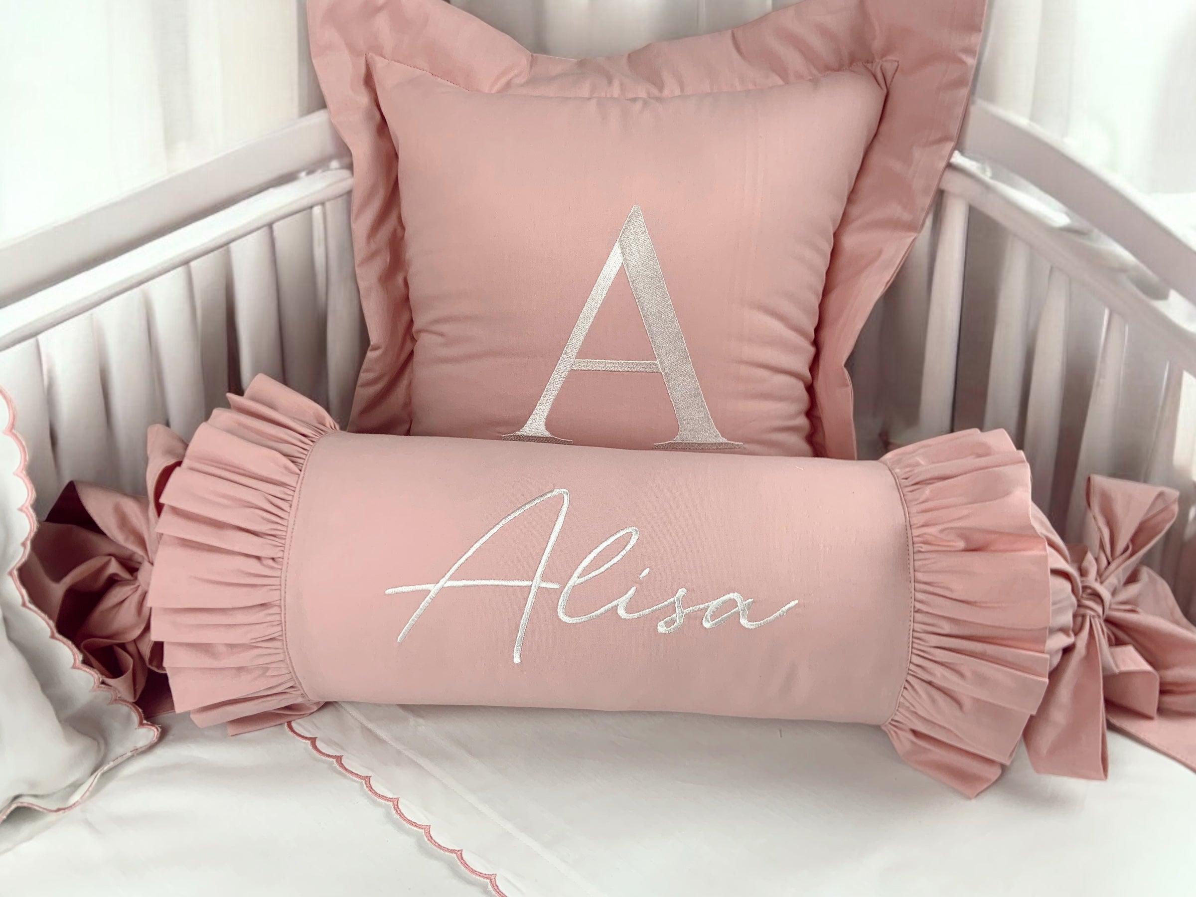 طقم غطاء لحاف فاخر - وردي فاتح