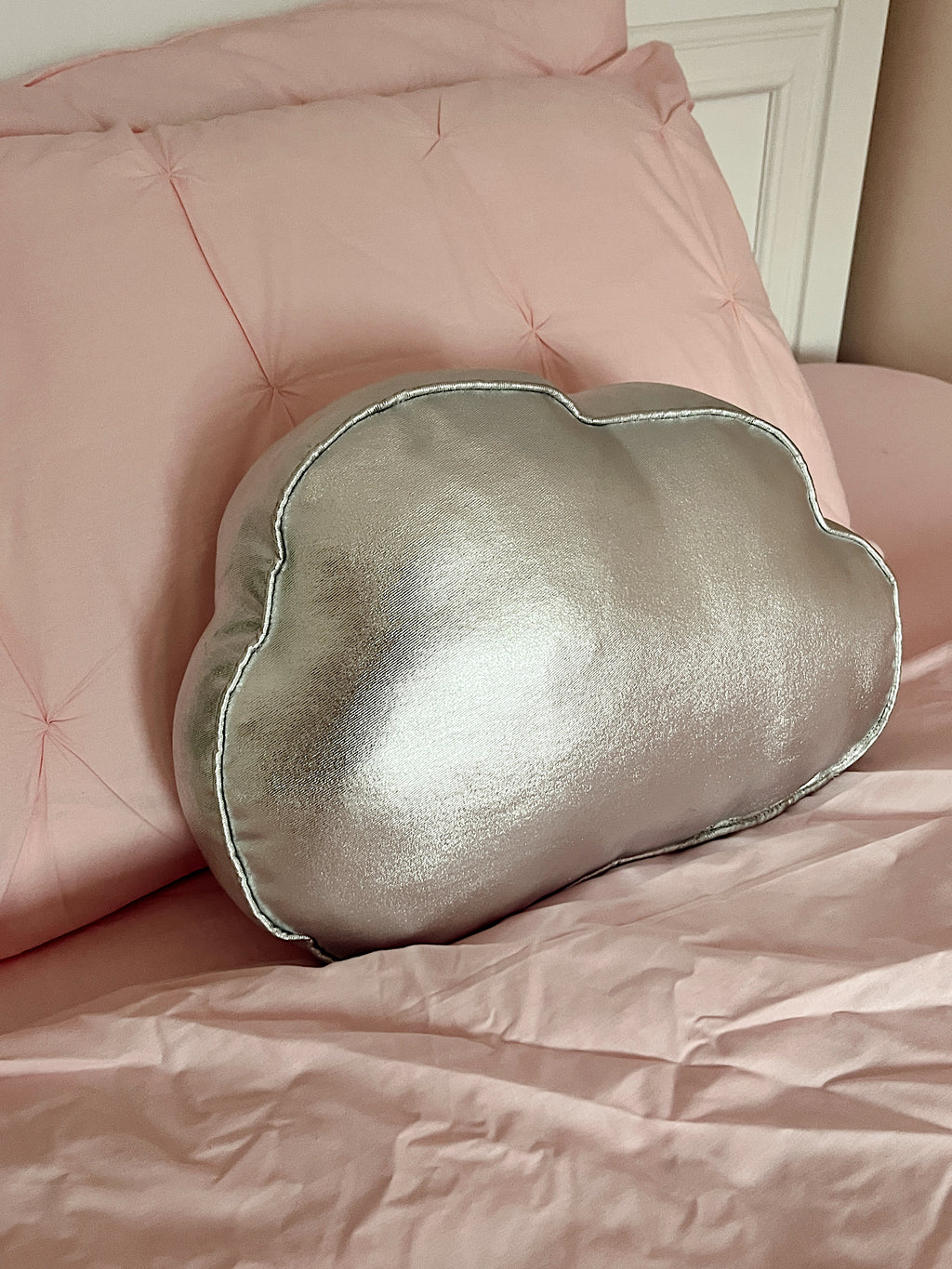 Lumière Silver Cloud Decorative Pillow