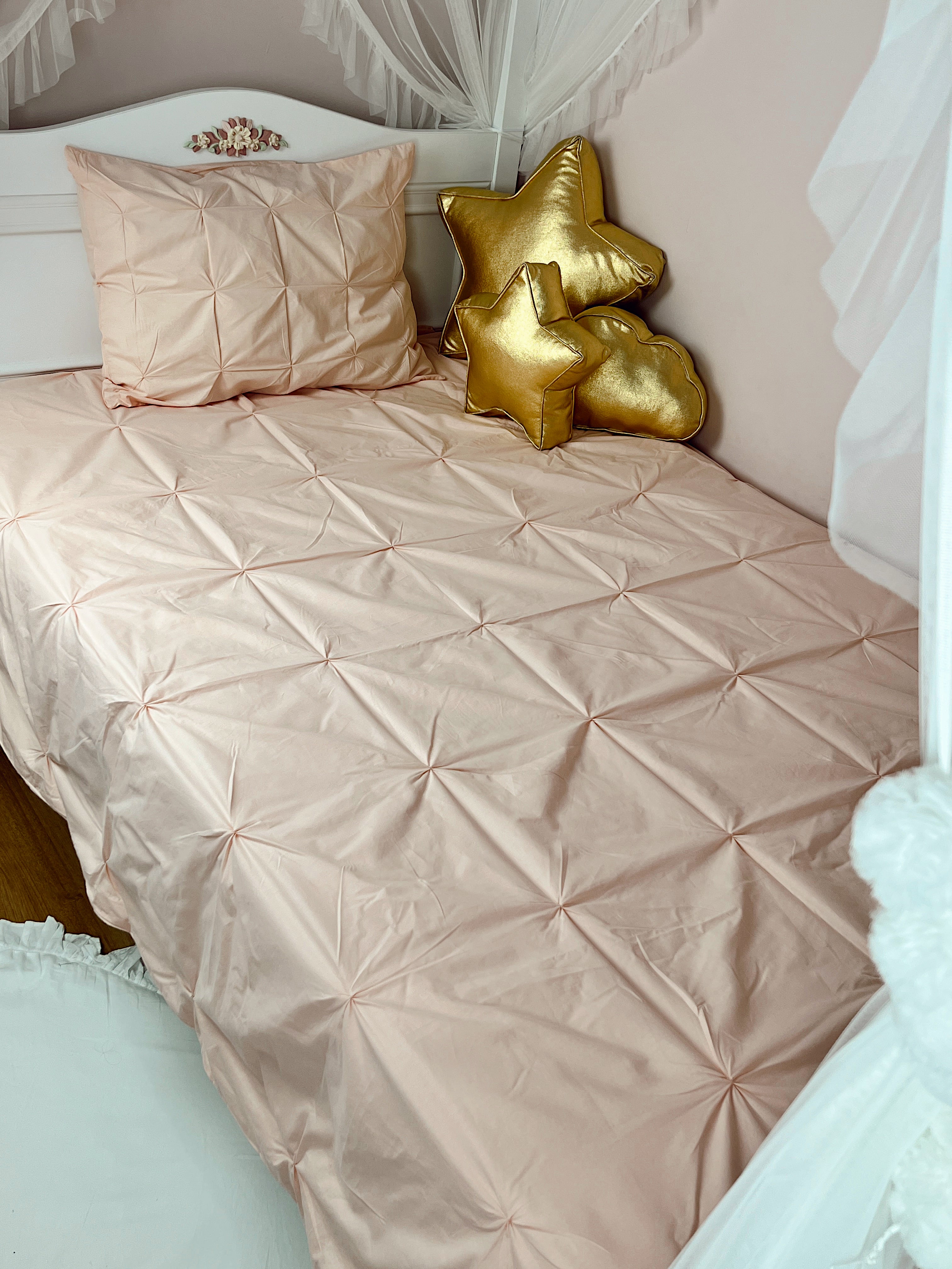 Soft Bloom Duvet Cover Set - Salmon