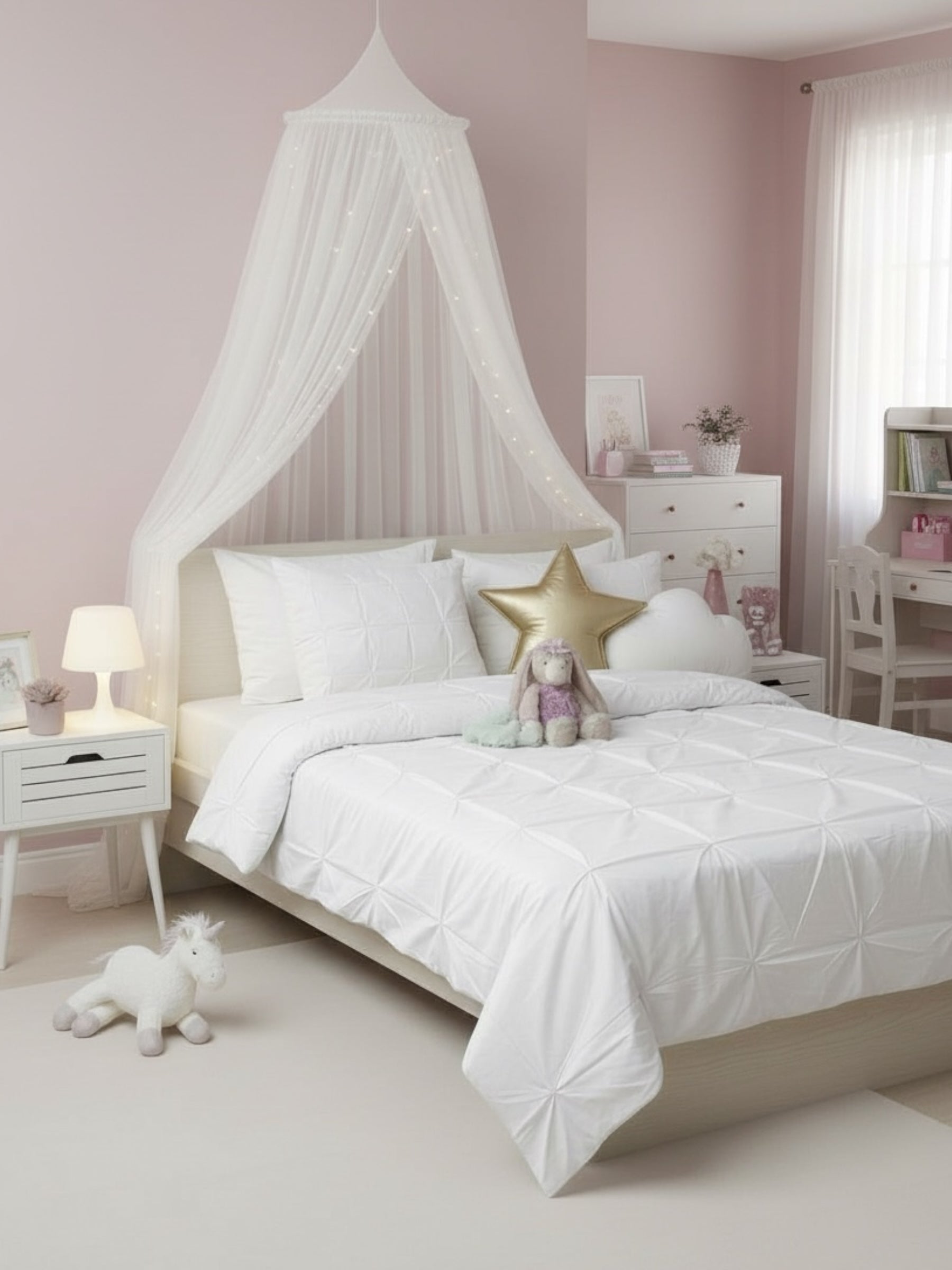 Soft Bloom Duvet Cover Set - White